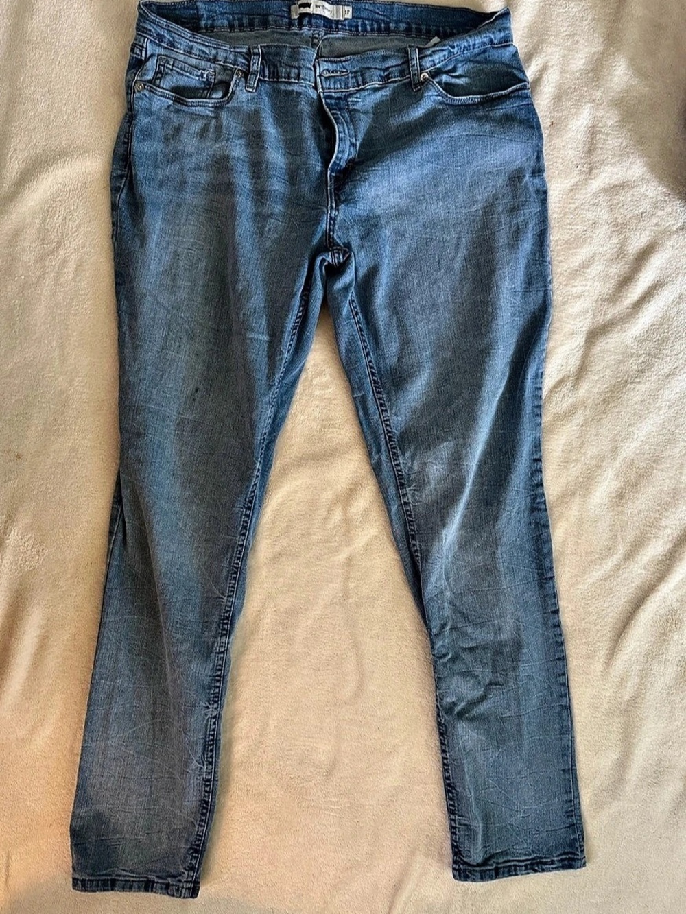 Levi's 524 Skinny Jeans Blue Waist 17